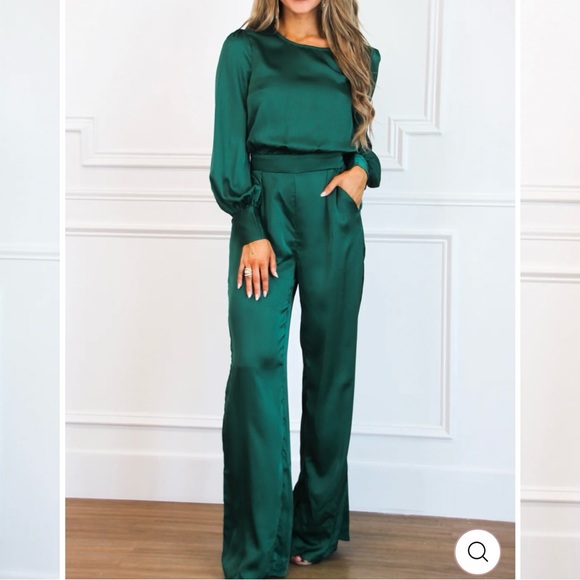 Satin jumpsuit - Picture 2 of 3